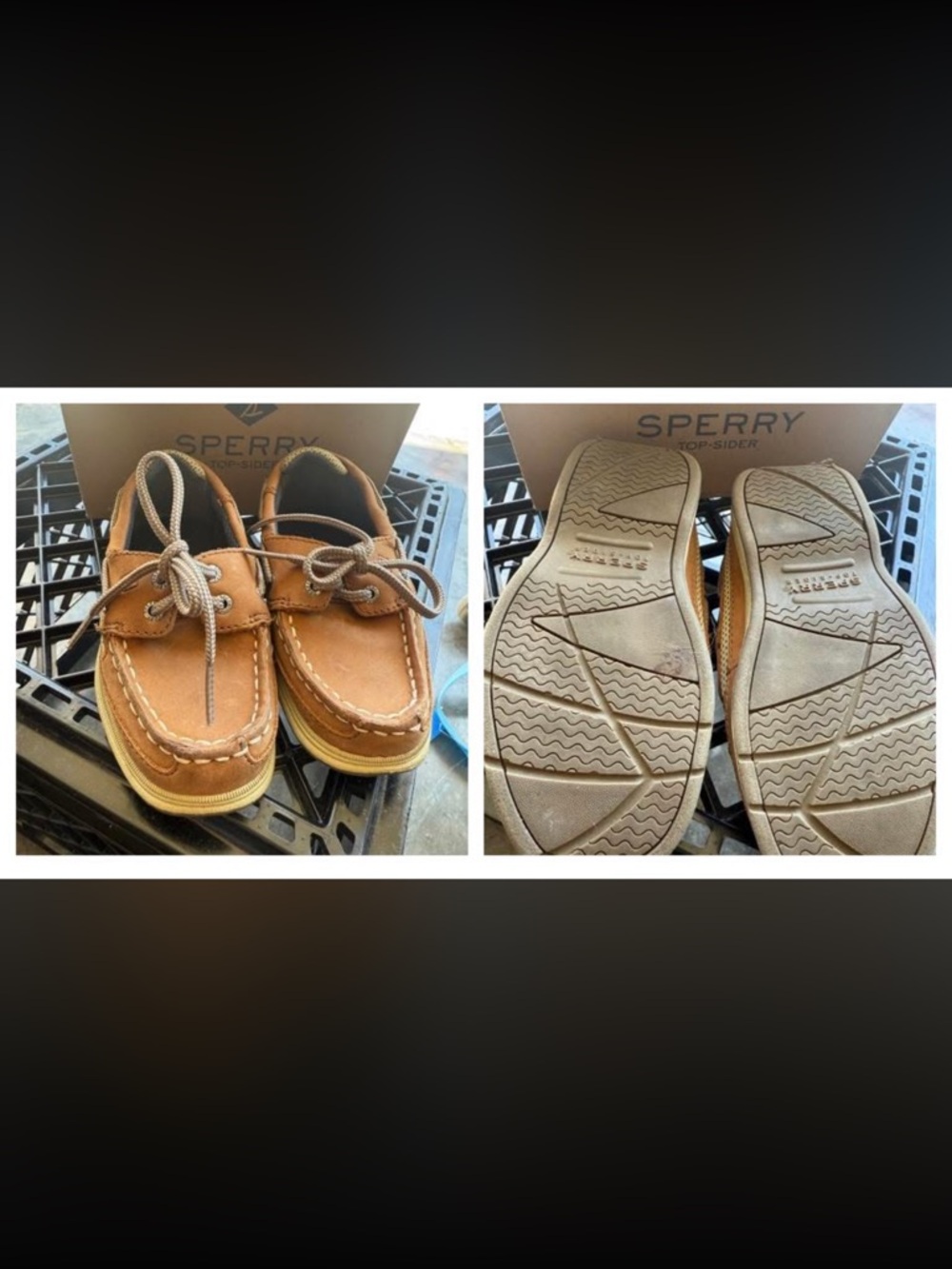 Sperry Kids Brown Leather Boat Shoes